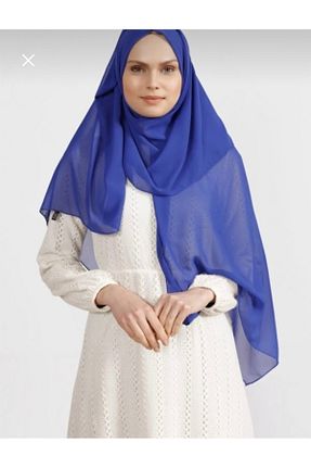 شال آبی زنانه شیفون Muensu - کد 925840249