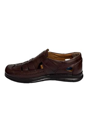 صندل قهوه ای مردانه پاشنه تخت Greyybull Shoes - کد 925840734
