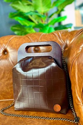 کیف دوشی قهوه ای زنانه Shiw Design - کد 900305182