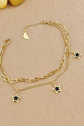 خلخال جواهر متالیک زنانه Keyifli Hayaller - کد 925857790