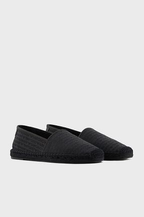 کفش اسپادریل مشکی مردانه چرم خالص Emporio Armani - کد 926005031