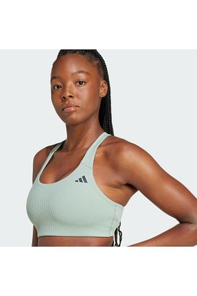 نیم تنه اسپرت سبز زنانه الاستین adidas - کد 925870363