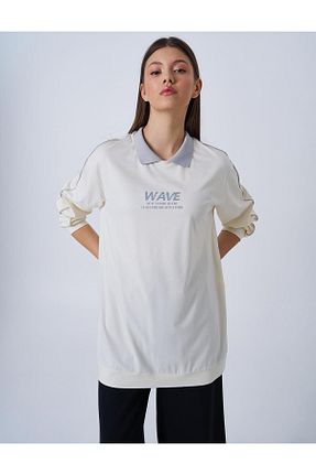 سوئیشرت حجاب نباتی زنانه پنبه ای KYR - کد 925871016