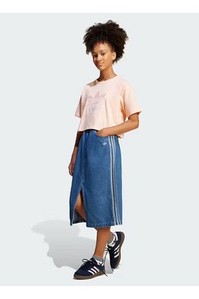 تیشرت صورتی بچه گانه یقه دوچرخه adidas - کد 926010863