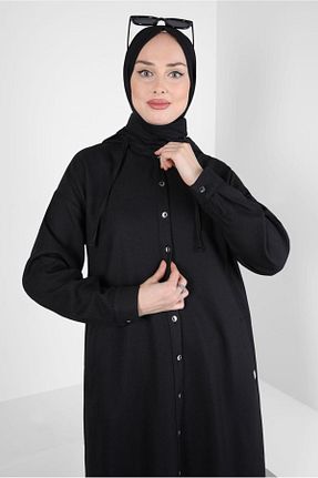 تونیک حجاب مشکی زنانه پلی استر Alvina - کد 791735631