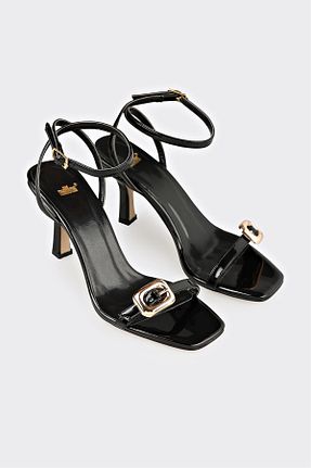 صندل مشکی زنانه پاشنه متوسط (5-9 سانتی متر) Elle - کد 925873050