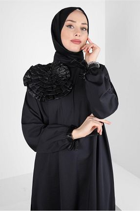 تونیک حجاب مشکی زنانه مخلوط پلی استر Alvina - کد 791736882