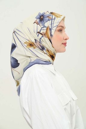 روسری رنگی پلی استر Madame Polo - کد 924365369