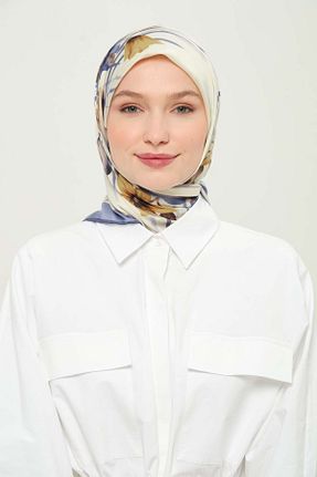 روسری رنگی پلی استر Madame Polo - کد 924365369