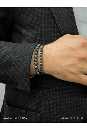 دستبند جواهر طوسی زنانه سنگ ztt - کد 925912559