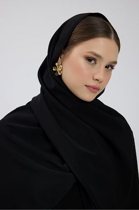 شال مشکی زنانه کرپ Birgül Bektaş - کد 922785623