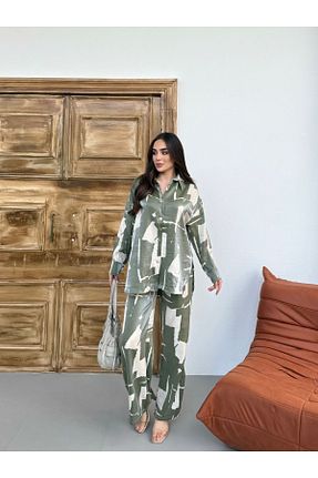 ست بالاتنه و پائین تنه سبز زنانه بافتنی Miasista - کد 925922965