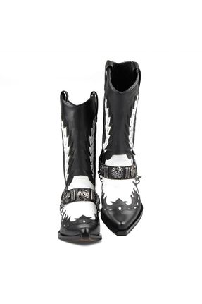 چکمه مشکی زنانه چرم خالص FootCourt - کد 69550225