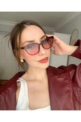 عینک آفتابی زرشکی زنانه 50 LOOKUP - کد 924649256