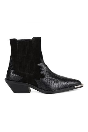 چکمه مشکی زنانه پاشنه متوسط (5-9 سانتی متر) FootCourt - کد 816697846
