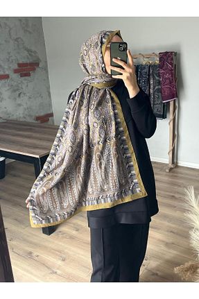 شال سبز زنانه پنبه پلی استر Merwiss - کد 925773543