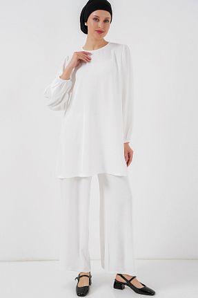 ست بالاتنه و پائین تنه حجاب سفید زنانه رگولار Bigdart - کد 925929452