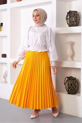 دامن حجاب زرد زنانه رگولار giyze - کد 925933936