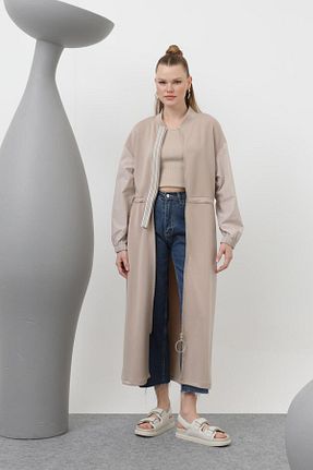لباس بژ زنانه بافتنی Puane - کد 925936521