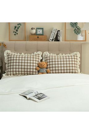 روکش بالش بژ کتان Erba kreasyon - کد 924997679