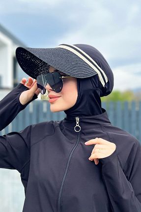 کلاه مشکی زنانه حصیر Remsa Mayo - کد 695091172