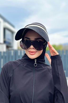 کلاه مشکی زنانه حصیر Remsa Mayo - کد 695091172