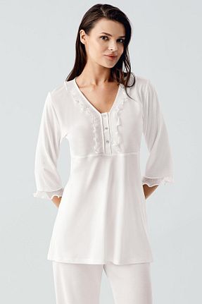 ست لباس راحتی نباتی زنانه ساده Artış - کد 925932741