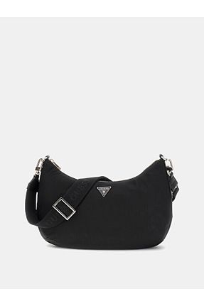 کیف دوشی مشکی زنانه پلی اورتان Guess - کد 886011805