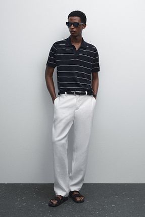 تیشرت آبی مردانه رگولار Massimo Dutti - کد 925942361