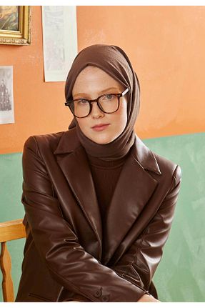 شال قهوه ای زنانه پنبه ای Fresh - کد 759481781