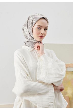 روسری طوسی پلی استر Fresh - کد 690683900