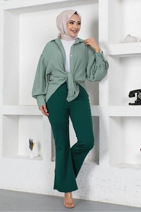 شلوار حجاب سبز زنانه بافتنی giyze - کد 925948471