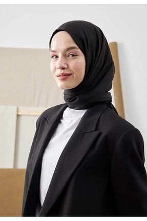 شال مشکی زنانه پلی استر Freshscarfs - کد 125850955