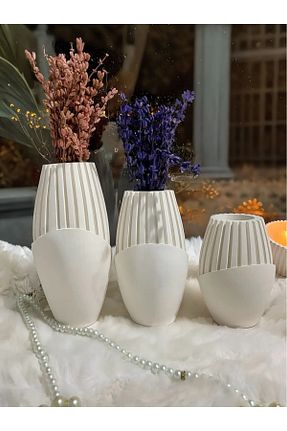 اجسام تزئینی و بیبلو سفید Alçı lambader - کد 925941263