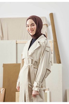 شال قهوه ای زنانه پلی استر Fresh - کد 823872588