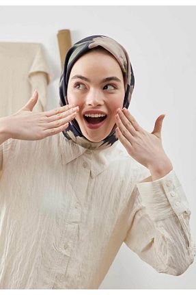 روسری مشکی پلی استر Fresh - کد 690690703