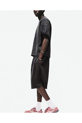 شلوارک و برمودا طوسی مردانه پنبه ای Pull & Bear - کد 925441511