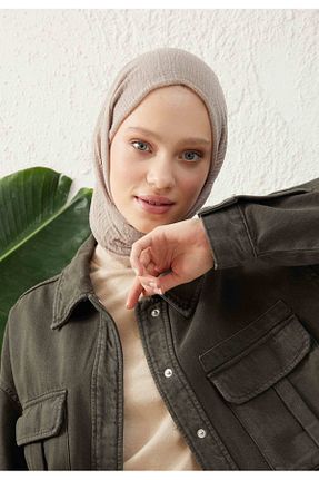 شال بژ زنانه پنبه ای Fresh - کد 752672708
