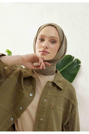 شال قهوه ای زنانه پنبه ای Fresh - کد 760095899