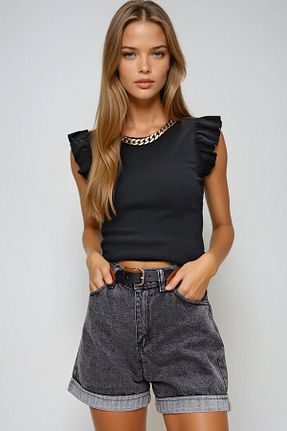 شلوارک و برمودا طوسی زنانه City Short VAGGON - کد 925954709