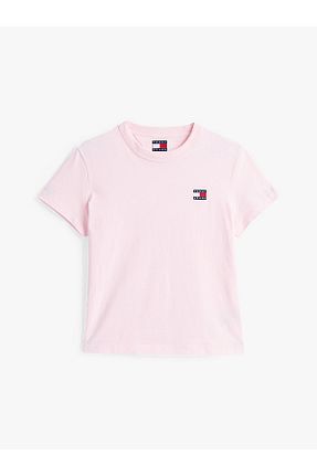 تیشرت صورتی زنانه رگولار Tommy Hilfiger - کد 922020265