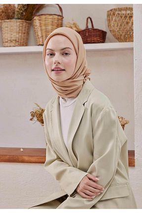 شال بژ زنانه ابریشم Fresh - کد 723099167