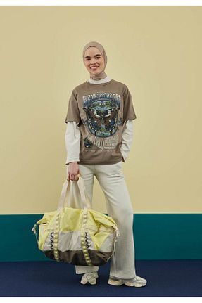 شال بژ زنانه ویسکون Fresh - کد 696207023