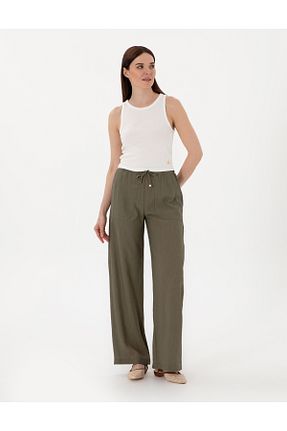 شلوار خاکی زنانه بافتنی Pierre Cardin - کد 925960857