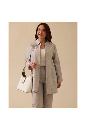 کلاه و ابایا طوسی زنانه پنبه ای SEÇİL - کد 925973624