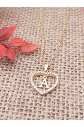 گردنبند استیل ( فولاد ) زرد زنانه استیل ضد زنگ Siya Silver - کد 862569176