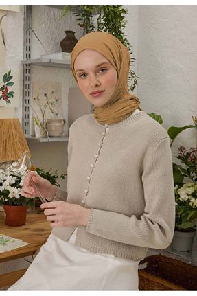 شال قهوه ای مردانه پلی استر Fresh - کد 858970354