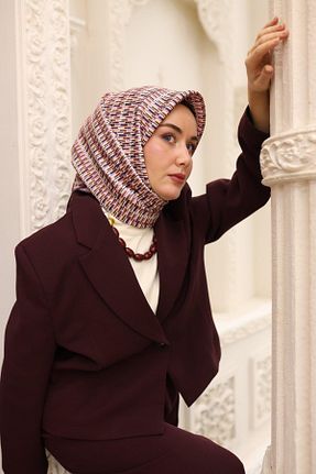 روسری بنفش İpek Tivil Silk Home - کد 881273566