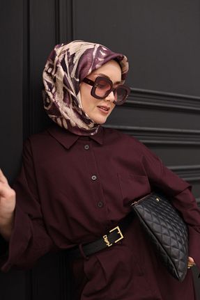 روسری بنفش İpek Tivil Silk Home - کد 922683708