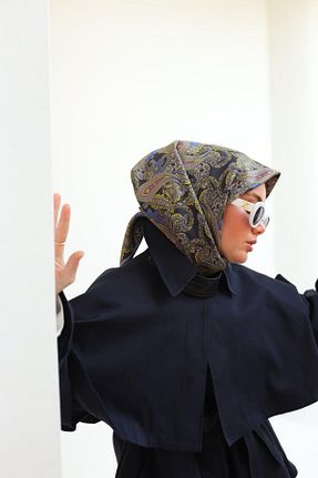 روسری طوسی İpek Tivil Silk Home - کد 885990090